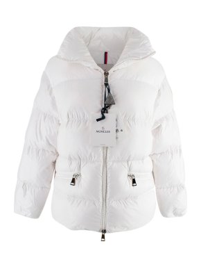 Moncler White Puffer Jacket