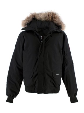 Canada Goose Chilliwack Black Bomber Jacket with Fur