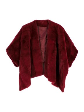 MaxMara Red Mink Fur Stole