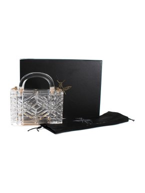 L'afshar Adele Acrylic Top Handle Bag