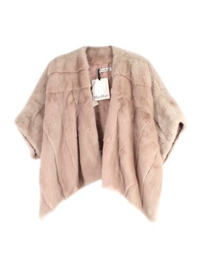 MaxMara Blush Pink Mink Fur Stole