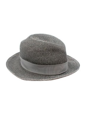Hermes Paper Grey Summer Fedora Hat - Size 59