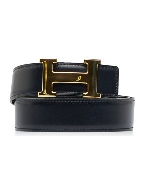 Hermes Black Reversible Constance Belt