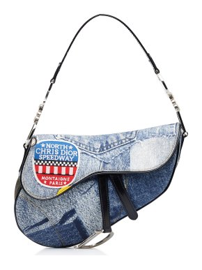 Christian Dior Speedway Denim Saddle Bag