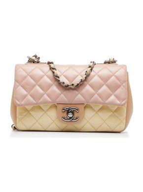 Chanel Small Lambskin Tricolor Single Flap
