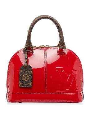 Louis Vuitton  Red Alma BB Top Handle
