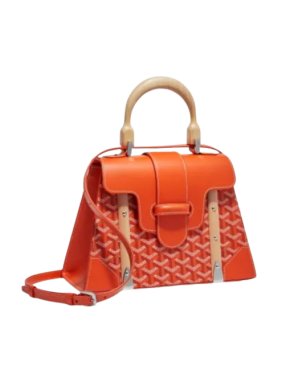 Orange Goyardine Saigon PM Bag