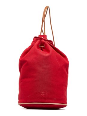 Hermes Red Polochon Mimile Backpack