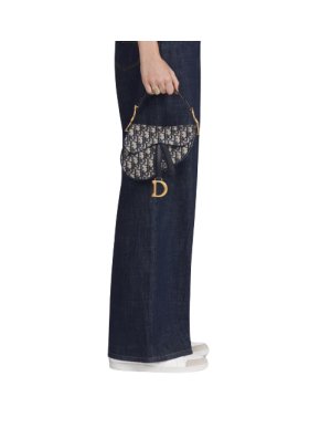 Christian Dior Mini Oblique Saddle Bag