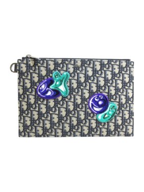 Christian Dior x Kenny Scharf Oblique A5 Pouch