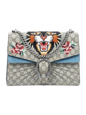 Gucci Medium GG Supreme Angry Cat Dionysus Shoulder Bag