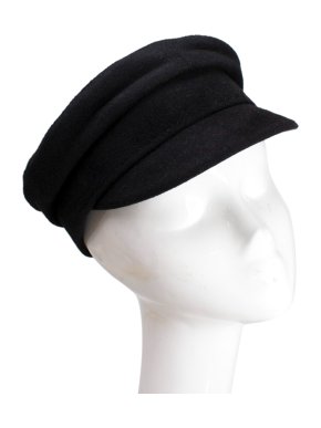 Ruslan Baginskiy Black Wool Baker Boy Cap