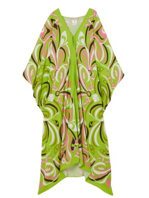 Emilio Pucci Green Printed Kaftan