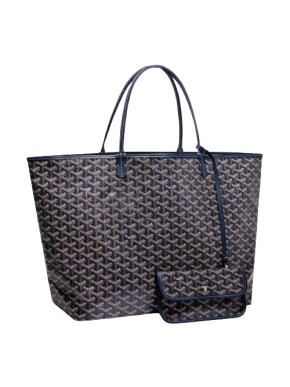 Goyardine Blue Saint Louis PM Shoulder Bag