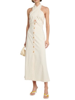 Nanushka Soffio cutout halterneck midi dress