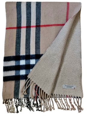 Burberry Reversible Cashmere Check Scarf