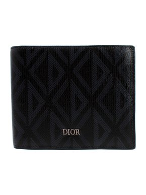 Dior Black CD Diamond Compact Wallet