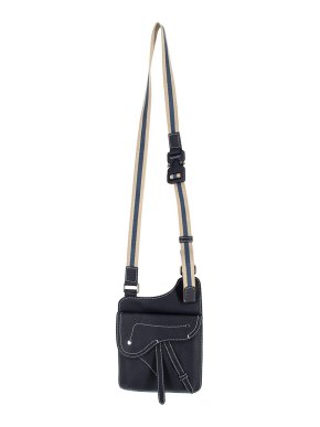 Dior Navy Sadle Pouch Cross body Bag