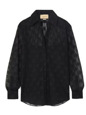 Gucci Black Lace Shirt