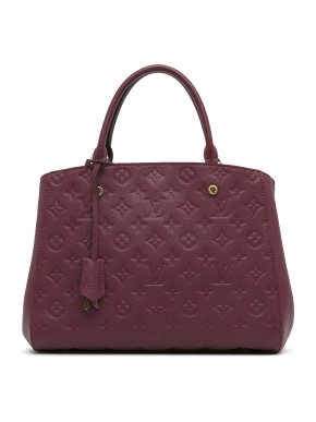 Louis Vuitton Burgundy Monogram Empreinte Montaigne MM