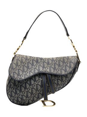 Christian Dior Vintage Oblique Saddle Bag