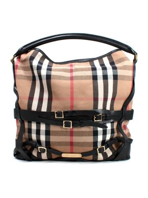 Burberry Bridle canvas tote bag with leather straps