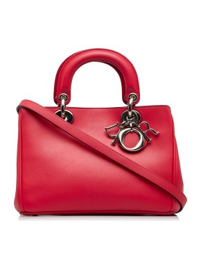 Christian Dior Red Small Diorissimo Bag
