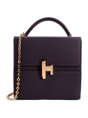 Hermes Raisin Epsom Leather Cinhetic Bag RGHW