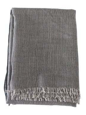 Saint Laurent Striped Cashmere Blend Scarf
