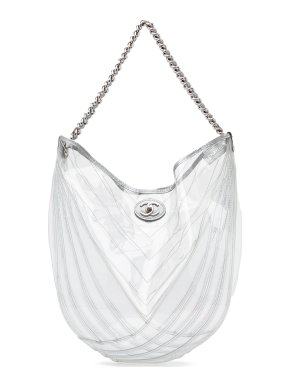 Chanel Clear PVC Droplet Hobo Shoulder Bag