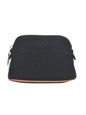 Hermes Black Bolide Trousse de Voyage PM Travel Case