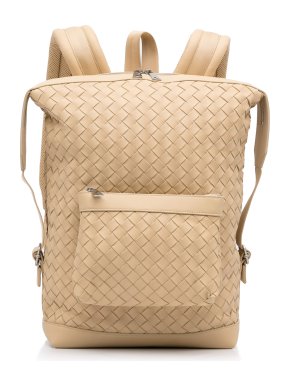 Bottega Veneta  Nude Intrecciato Backpack
