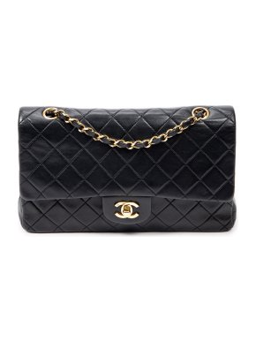 Chanel Vintage Medium Lambskin Double Flap