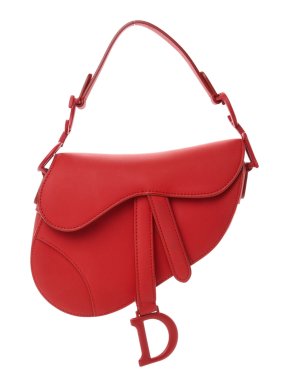 Dior Red Ultra Matte Mini Saddle Bag