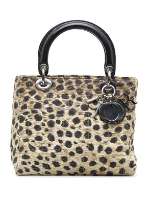 Dior Animal Print Canvas Medium Lady Dior