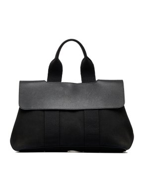 Hermes Black Canvas & Leather Valparaiso PM