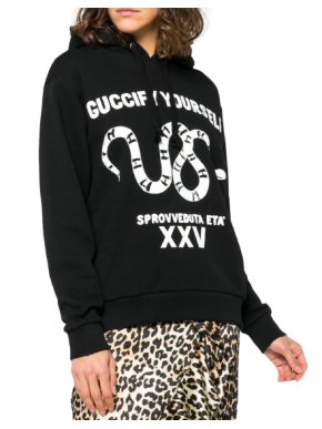 Gucci Black Guccify Yourself Snake Print Hoodie