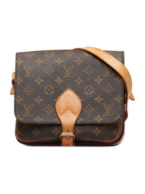 Louis Vuitton Vintage Monogram Cartouchiere MM Crossbody Bag