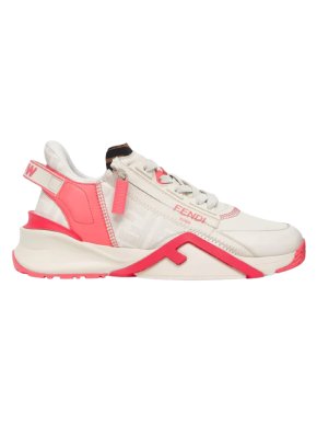 Fendi Flow White and Pink Sneakers
