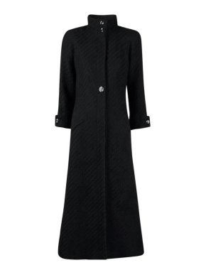 Chanel Paris/London Tweed High Neck Coat