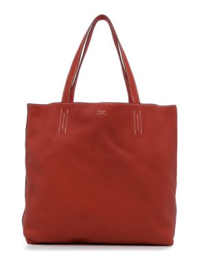 Hermes Red Clemence Leather Double Sens 36