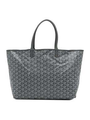 Goyard Grey Goyardine Saint Louis PM Shoulder Bag