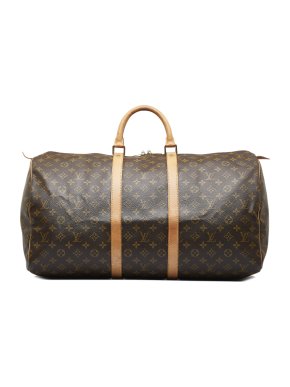 Louis Vuitton Brown Monogram Keepall 55