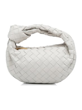 Bottega Veneta White Mini Intrecciato Jodie