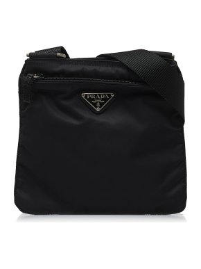 Prada Black Nylon Tessuto Crossbody Bag