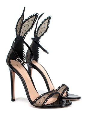 Gianvito Rossi Natalia Boudoir point d'esprit sandals