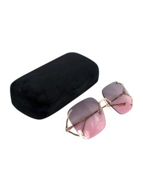 Gucci Pink Square Frame Sunglasses