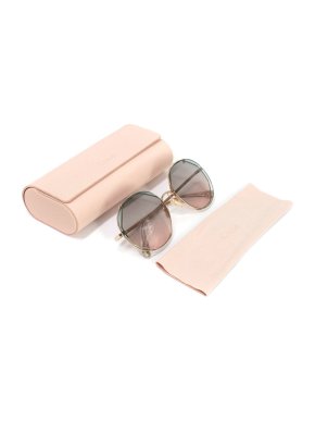 Chloe Demi CH0041S 001 Gold Interchangeable Clip-On Sunglasses