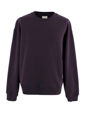 Dries Van Noten Dark Purple Cotton Sweatshirt