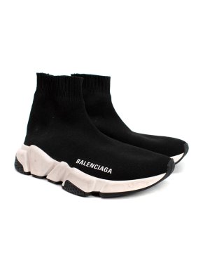 Balenciaga Speed LT logo-print stretch-knit high-top sneakers